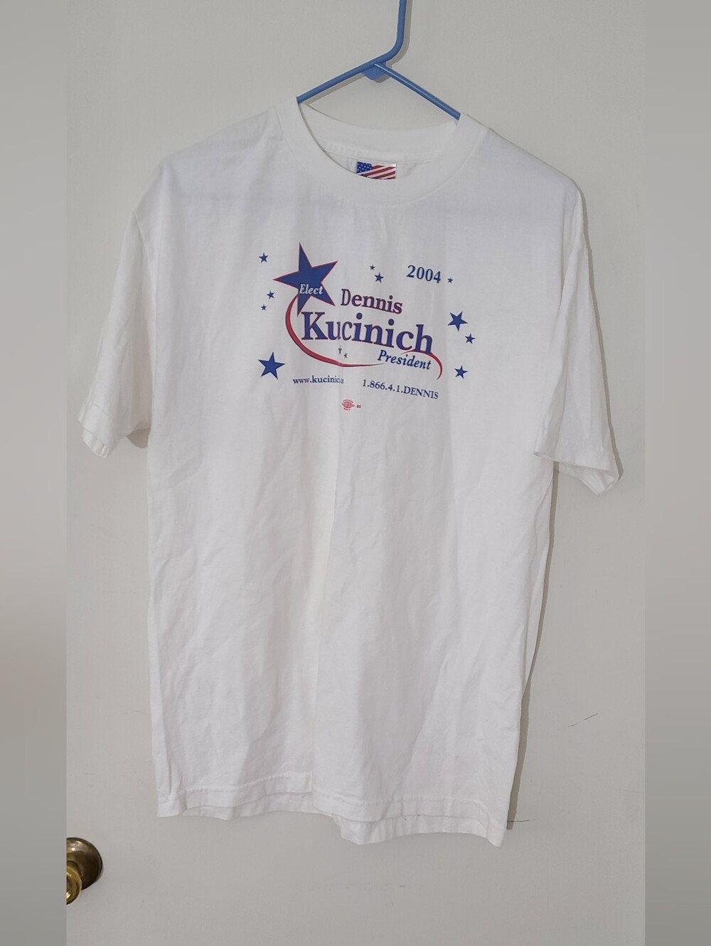 Dennis Kucinich 2004 Presidential Campaign Vintage Large T-shirt Rare